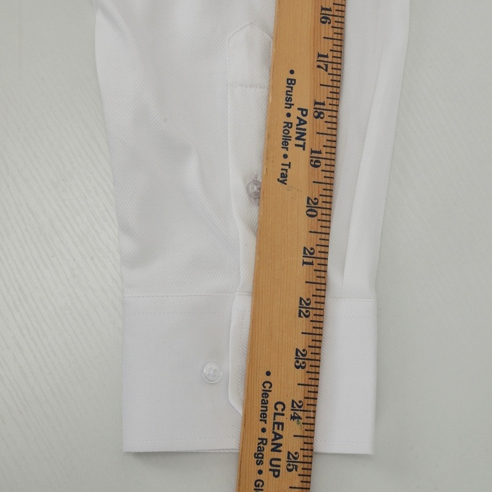 Stacy Adams Modern Fit White Dress Shirt 18 1/2 Neck 36 37 Sleeve 2XL READ - Picture 12 of 16